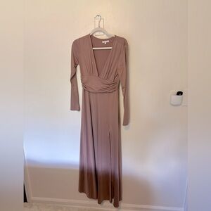 Baltic Born M Mauve long sleeve maxi dress